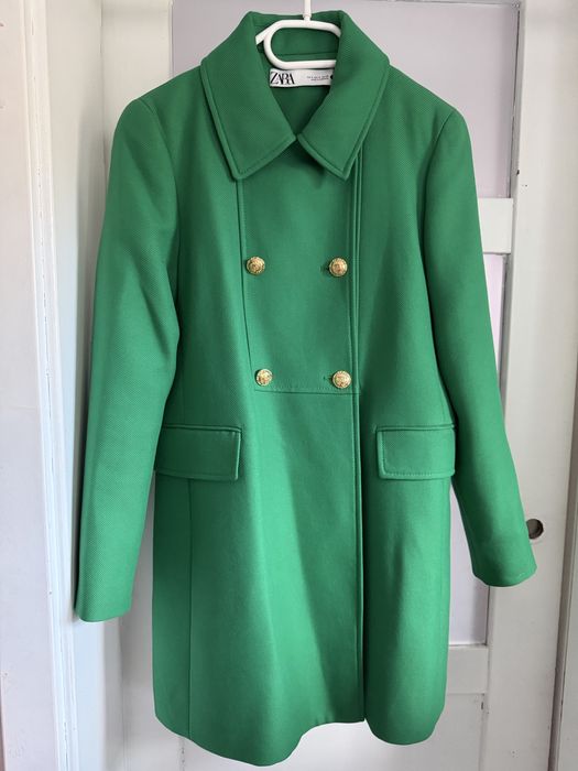 Plaszcz zielony zara damski