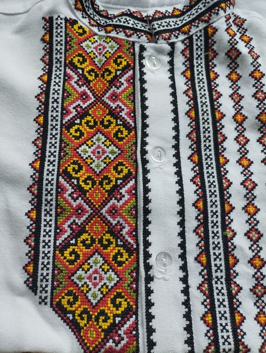 Вишита сорочка біла для хлопця 6  7  8 років