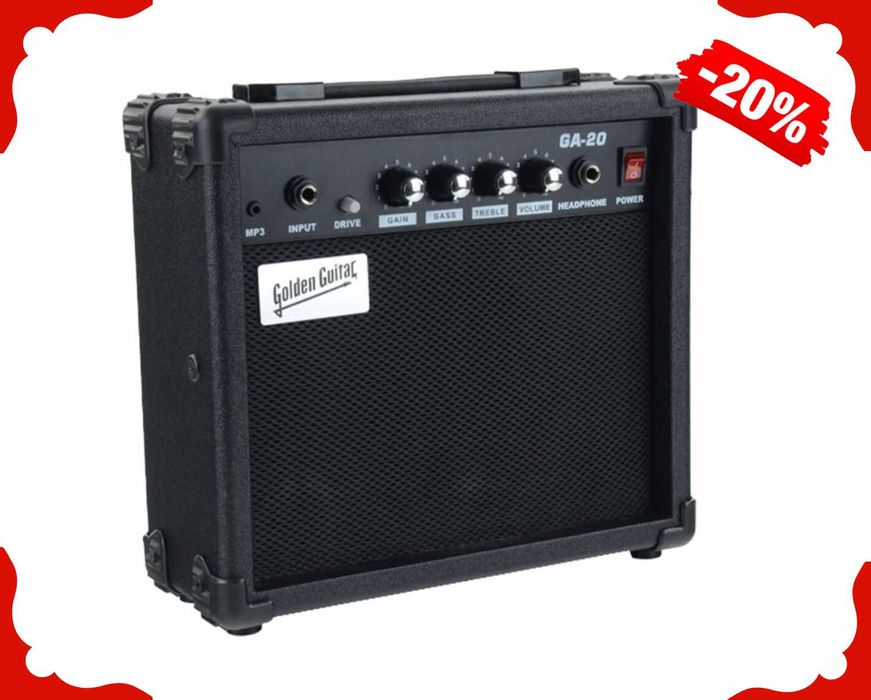 Nowy WZMACNIACZ GITAROWY Gitary Elektrycznej 20W Piecyk Mocny (-25%)