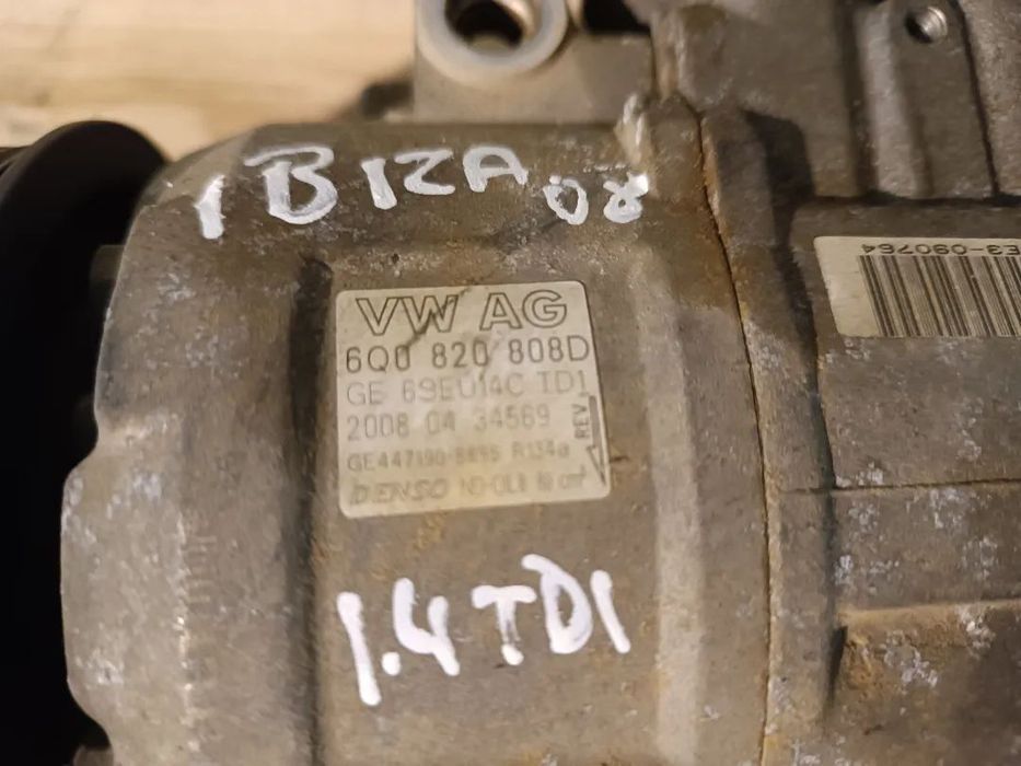 COMPRESSOR AC VOLKSWAGEN POLO 9N / SEAT IBIZA 6L 6J 6Q0820808E