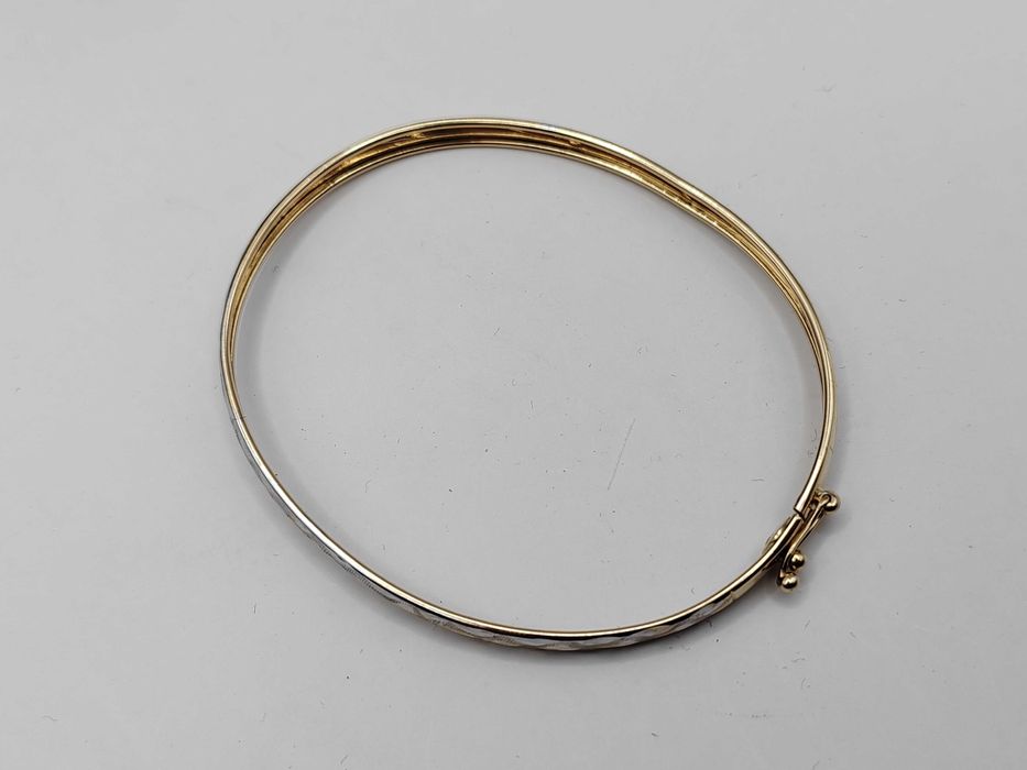 NOWA Złota Sztywna Bransoletka / Złoto 585