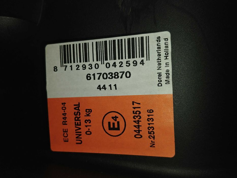 Fotelik samochodwy nosidełko Maxi Cosi 0-13 kg.