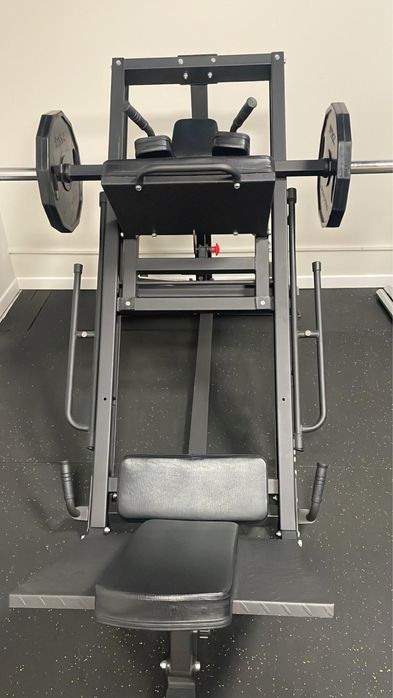 Leg press com pesos livres