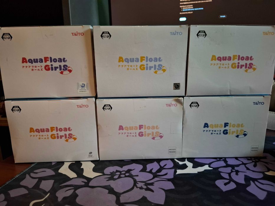 Zestaw 6x Figurka Taito Aqua Float Girls Ryza Chika Mahiro Tohka Oryginał