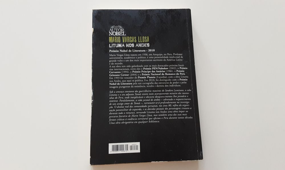 Uma obra com prémio nobel da literatura em 2010