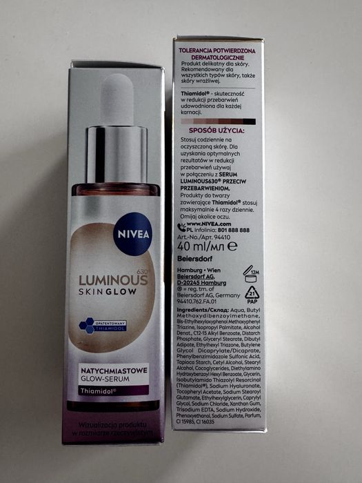 Nivea Luminous zestaw