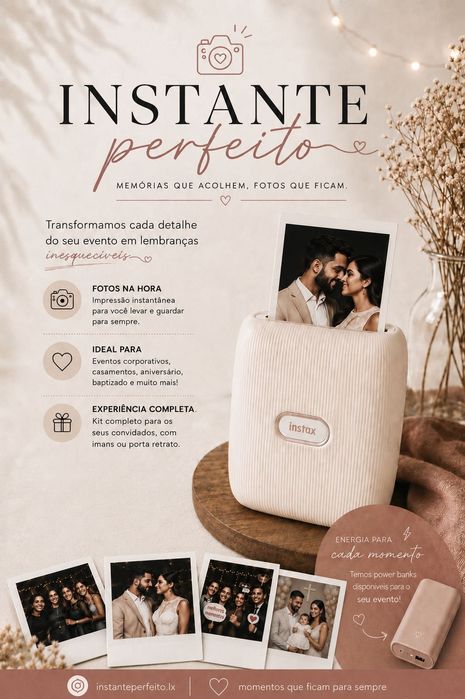 Fotografia Instantânea para Eventos | Casamentos, Aniversários e Festas