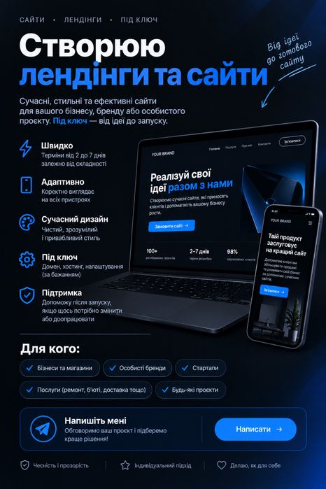 Створюю цифрові продукти під ваші потреби