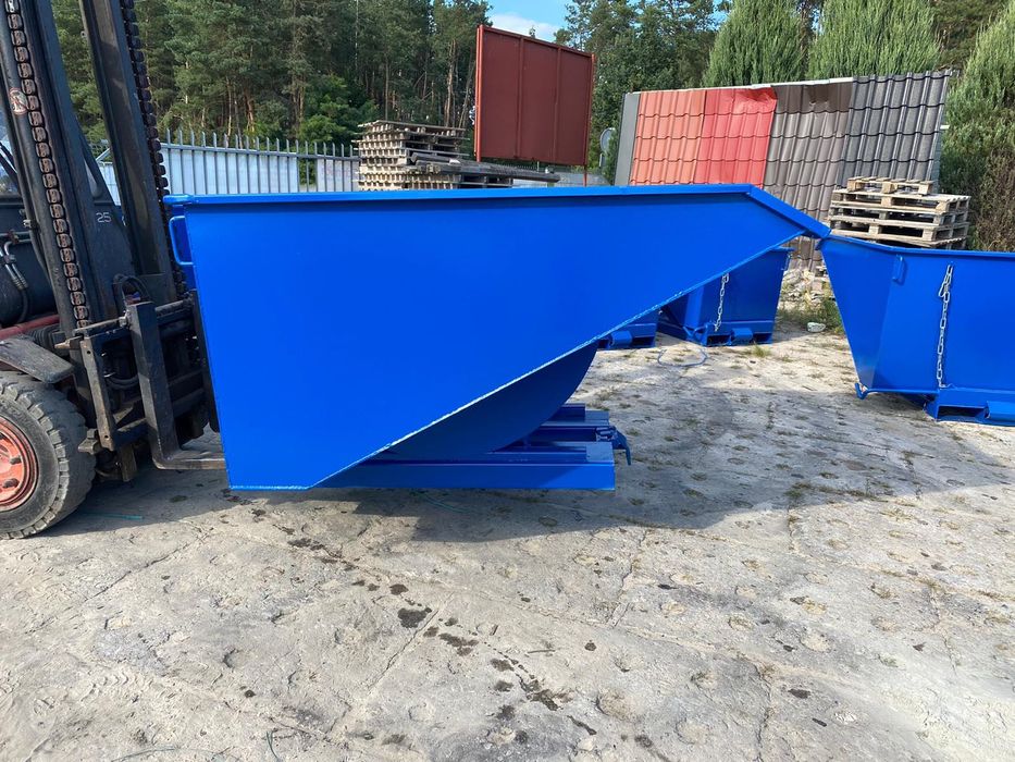 Pojemnik samowysypowy TK 1100 kontener do segregacji magazynowania