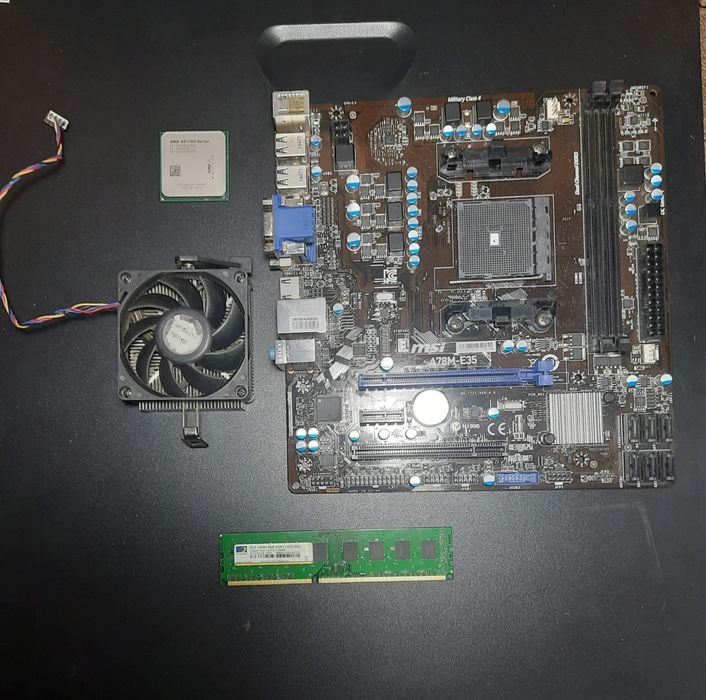Комплект AMD A4-7300 + MSI A78M-E35 + 4GB DDR3 1333 MHz | Перевірено