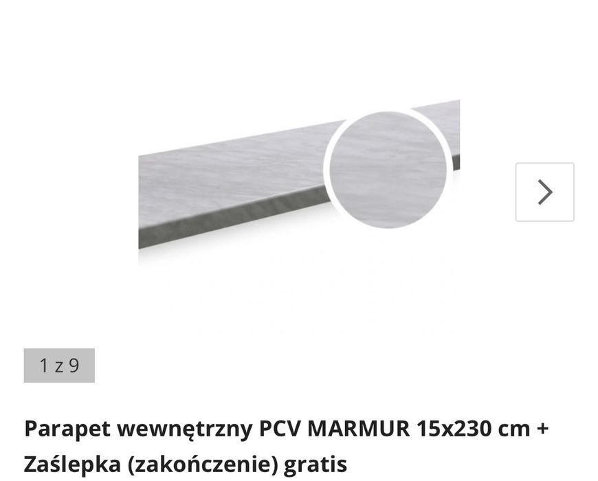 Parapet kolor marmur 15×230cm