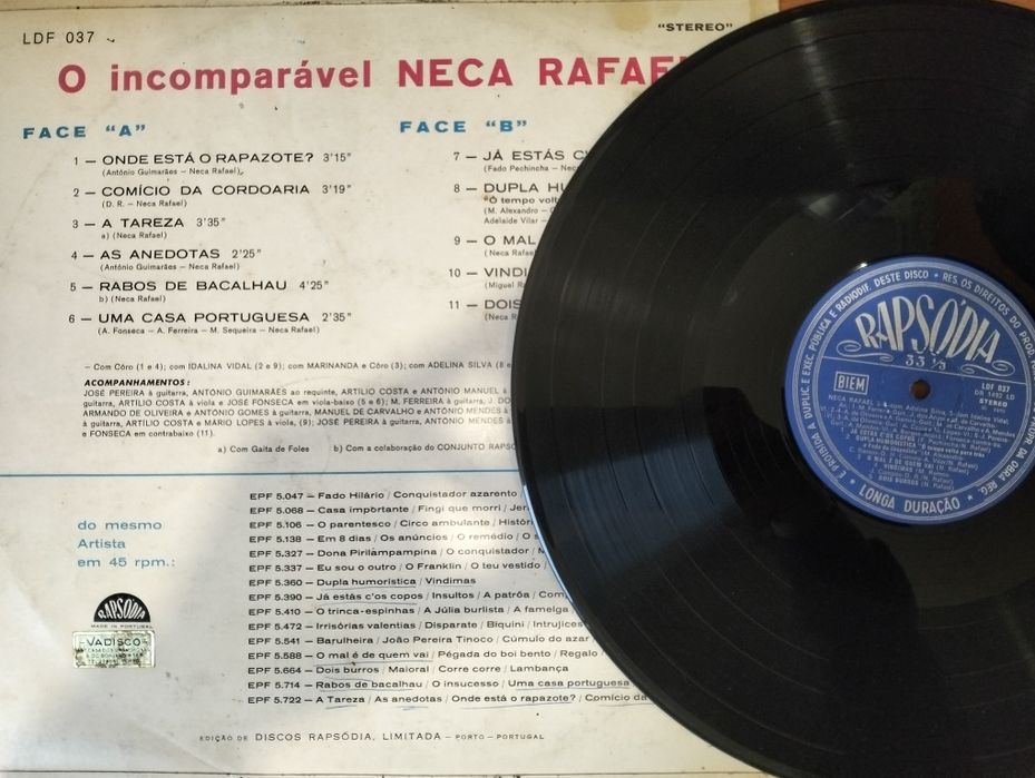 LP O Incomparável Neca Rafael