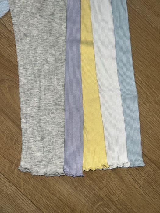 Prążkowane legginsy dziewczęce George. 5 szt.