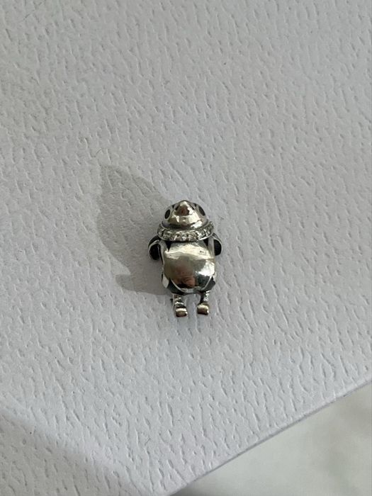 Srebrny charm's pingwin święta zima srebro S925