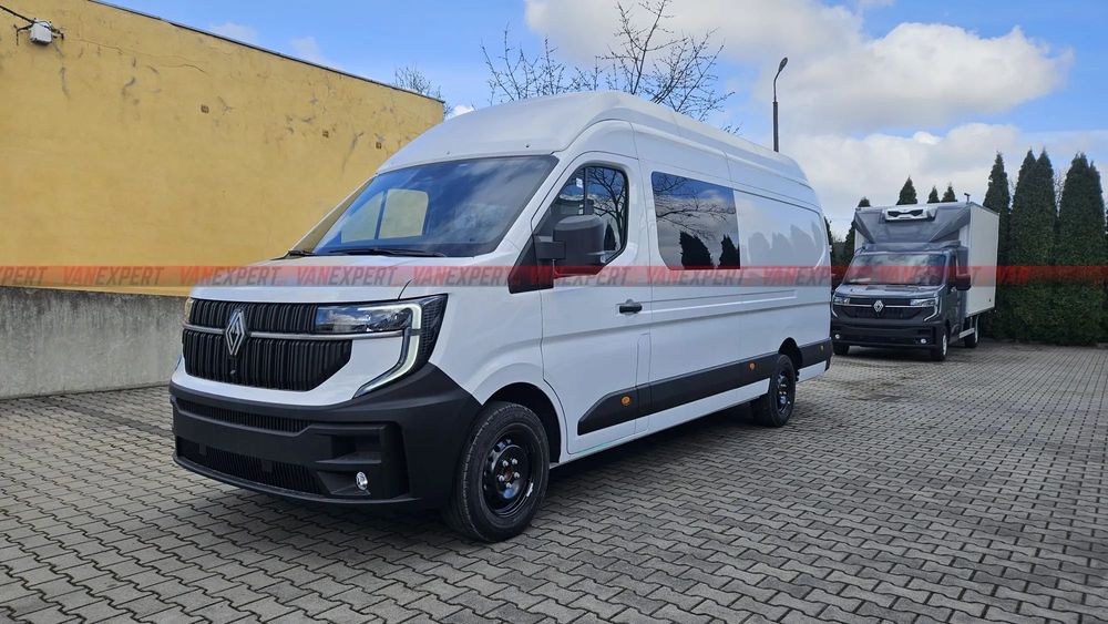 Renault MASTER BRYGADÓWKA v.L4H3 Największy  HAK + FOTEL AKTYWNY, Biały lub Szary , Odbiór Kwiecień