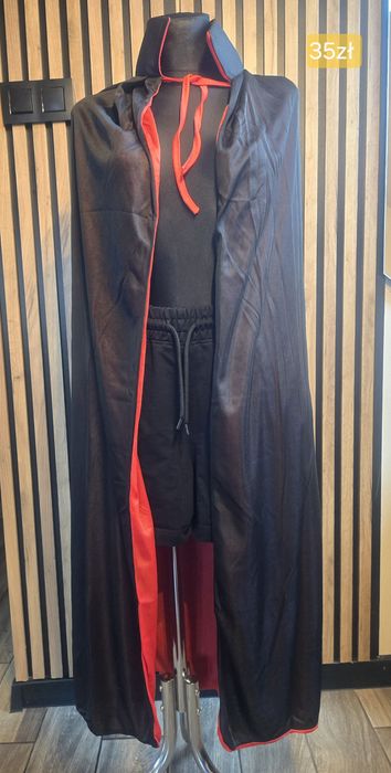 Szybka wysyłka! Peleryna wampir dracula r. 120 dł. 110cm halloween
