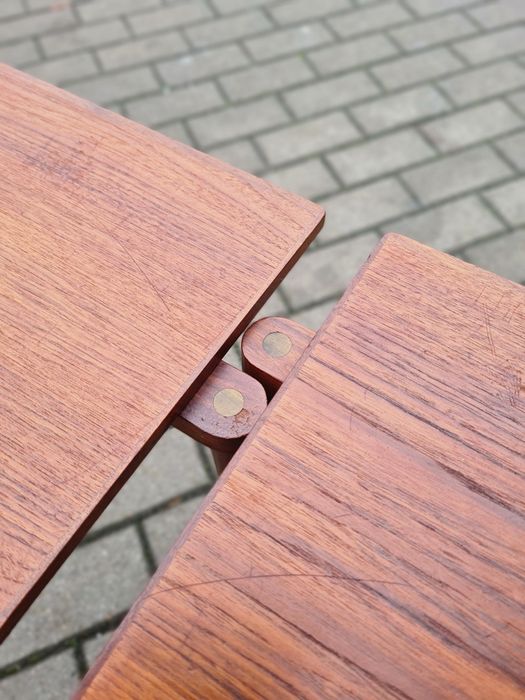 Stoliki pomocnicze, kawowe ,skandynawski design, Dania lata 70,mid-c