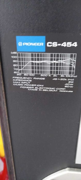 Colunas de som Pioneer CS 454 de 3 Vias