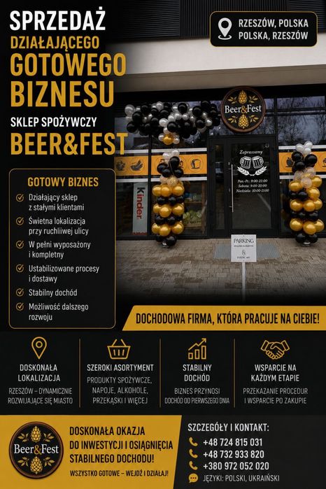 Gotowy biznes w Rzeszowie