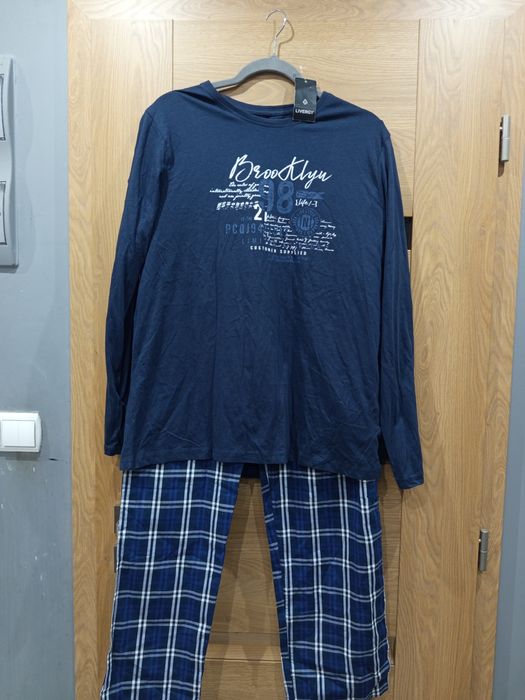 Bawełniana piżama męska rozmiar M/L Livergy