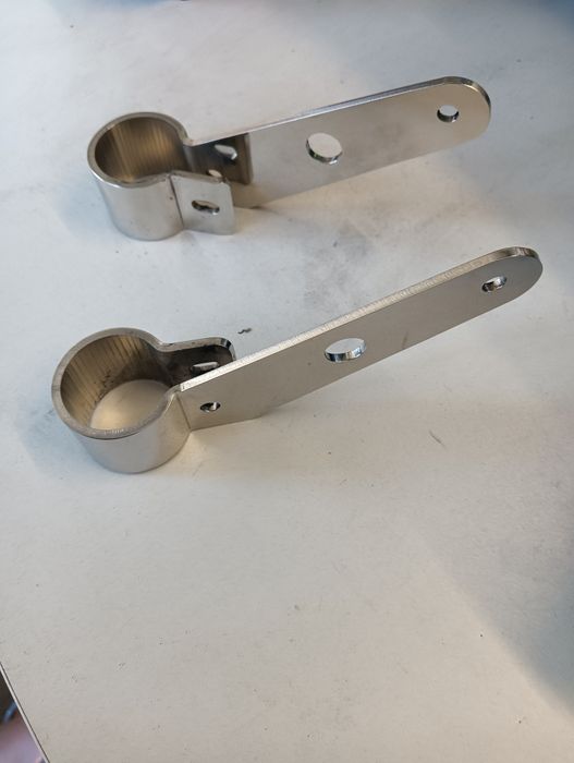 Kpl uchwytów mocowanie lampy nierdzewka WSK bąk sport lelek dudek