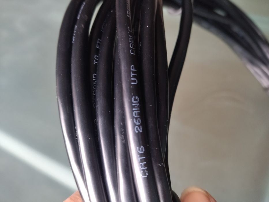 Cabo RJ45 MITSAI UTP CAT6 - 15 metros
O cabo está em64729400961794122