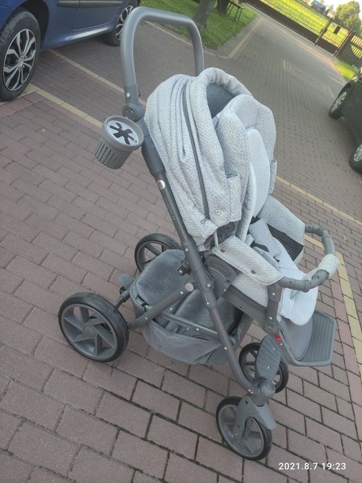 JAK NOWY!!! Wózek 2w1 Adamex Hybryd Plus, fotelik Avionaut Pixel