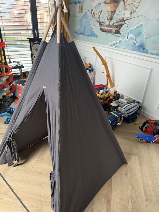 Namiot tipi oh babe szary drewno boho