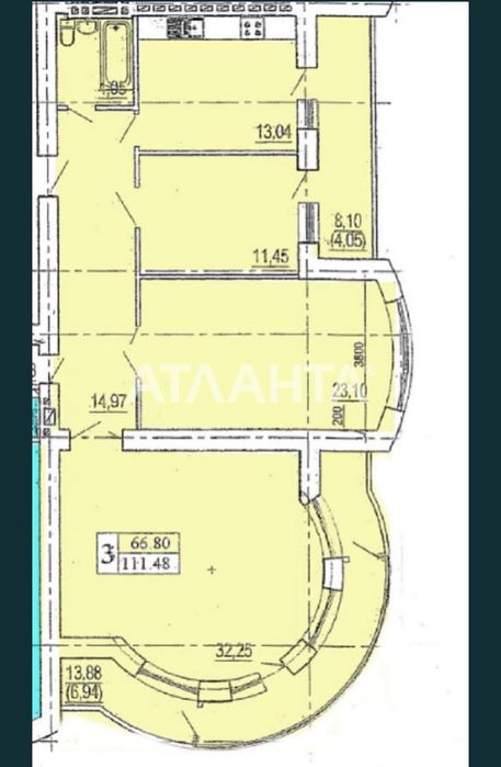 3-комнатная квартира на Зоопарковой/Говорова, ЖК Победа