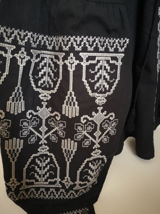 Натуральна вишиванка великих розмірів ХЛ, ХХЛ, 3ХЛ, 4ХЛ