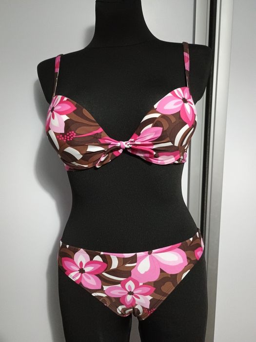 Strój kąpielowy spódniczka róż brąz  38 M