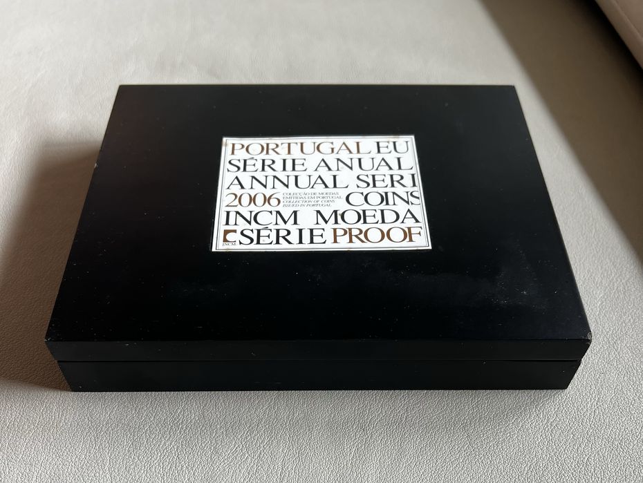 Série Proof 2006 INCM – 8 Moedas Euro – Caixa Original + Certificado
