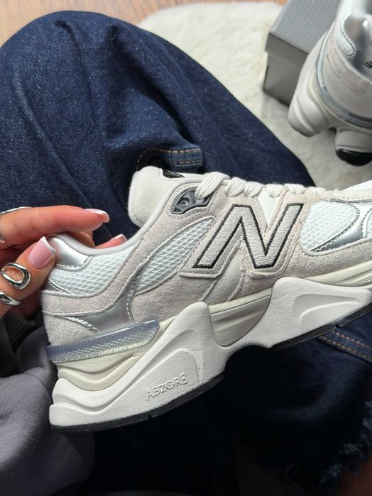 Кросівки New Balance 9060 Grey White кеди нью беланс білі сірі