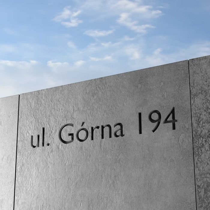 Mur ogrodzeniowy typu L, mur z betonu architektonicznego