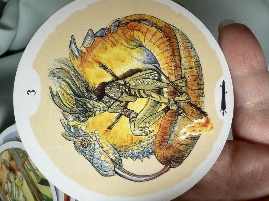 Talia kart Tarota „Circle of Life” 78 kart w kształcie koła