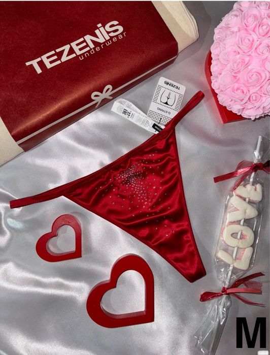 Tezenis m/38 nowe (z metką) majtki stringi stras z wysokim stanem
