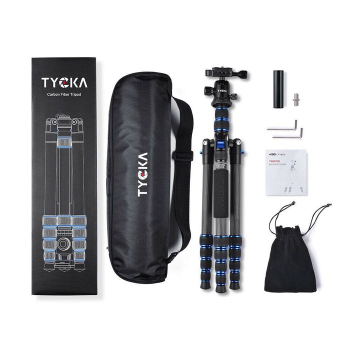 Tripé Compacto em Fibra de Carbono - TYCKA