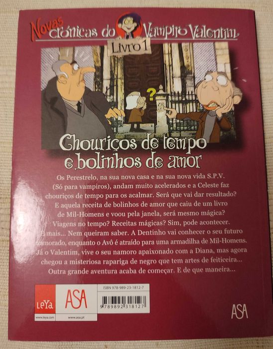 Livro "Novas Crónicas do Vampiro Valentim" - livro 1