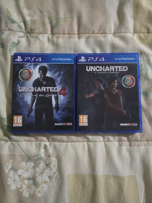 Uncharted dois jogos excelente estado