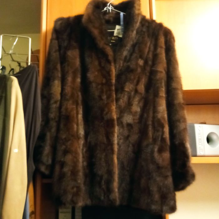 Casaco vintage, vison, impecável