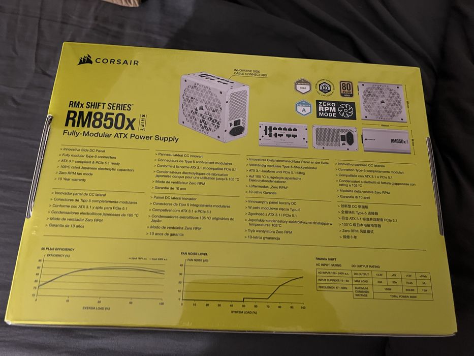 Fonte Corsair RM850x Shift Series – 850W, NOVA e FULL MODULAR