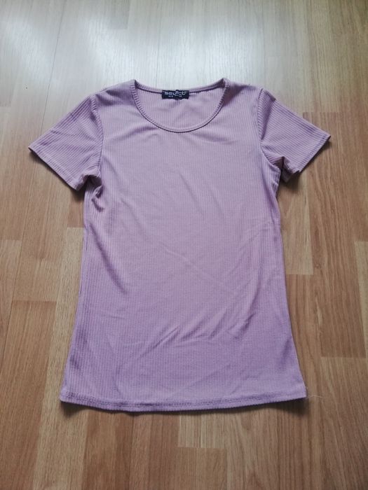 Różowa prążkowana bluzka Select XS 34