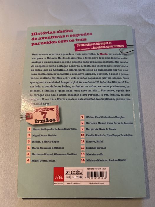 Livro Coleção 7 irmãos- Maria atravessa o Atlântico