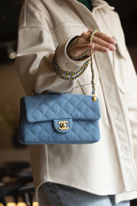 Сумочка Шанель , жіноча сумочка , джинсова сумочка Шанель , Нова сумка