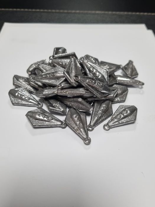 LOTE Revenda! 76 Chumbadas Pesca (20g/50g) c/ Aço INOX - SÓ 16€