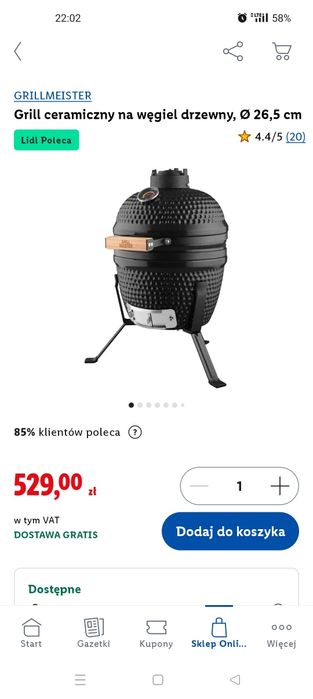 Grill ceramiczny Meister Kansas