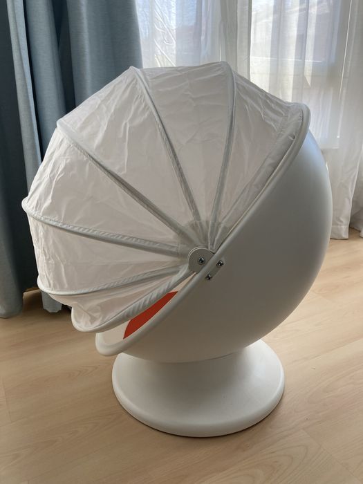 IKEA PS LÖMSK Poltrona giratória para criança, branco/verm