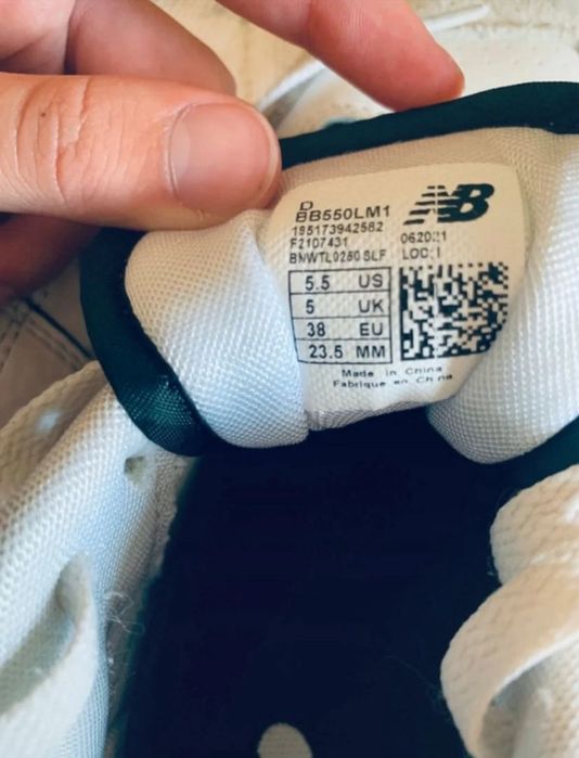 Ténis da New balance preto e branco