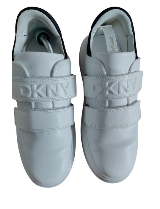 DKNY Jamiah - Sneakersy niskie białe buty na rzepy r 39
