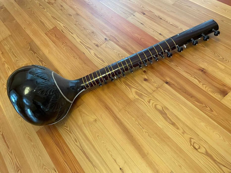 Sitar Indiana feita em Udaipur - Sitara estilo Ravi Shankar